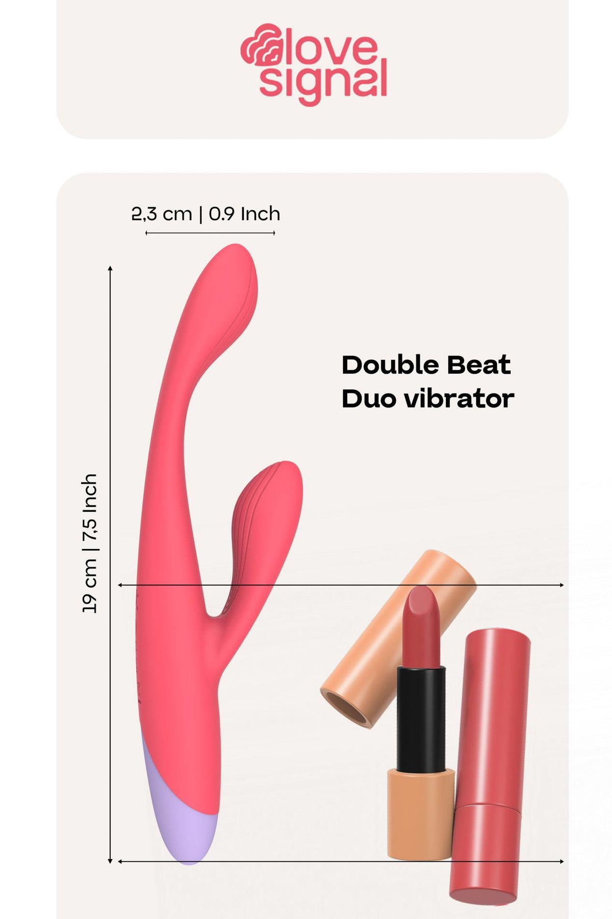 11-Wibrator króliczek Double Beat Dream Toys silikonowy USB-11