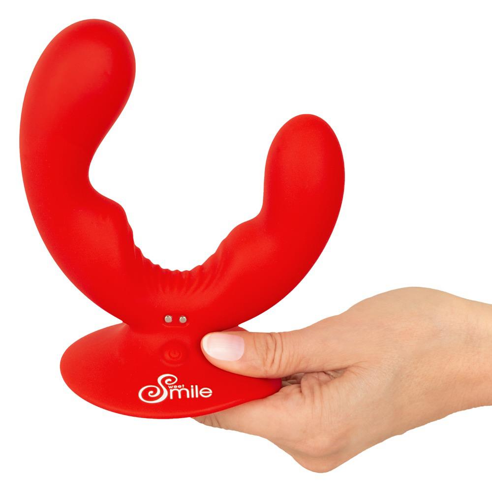 6-Wibrator podwójny Sweet Smile z przyssawką USB-6