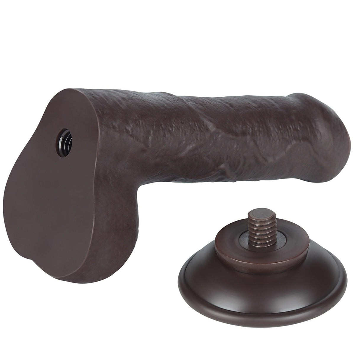 8-7'' Sliding Skin Dual Layer Dong Black-8