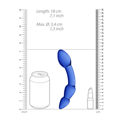 9-Szklane dildo Chrystalino Superior niebieskie 18 cm-9