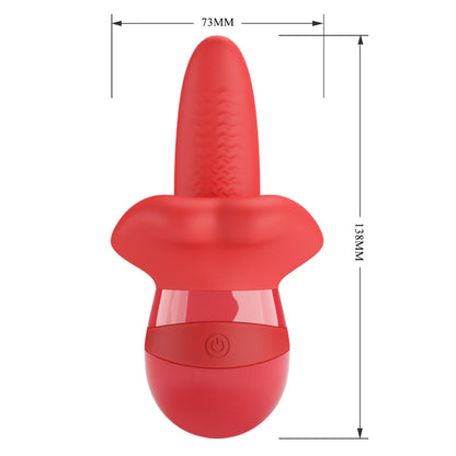 7-Stymulator łechtaczki z ruchem języka Pretty Love Obelia USB-7