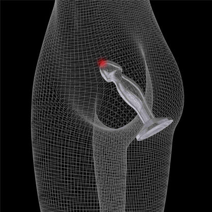 8-Flawless Clear Prostate Plug 6.5''-8