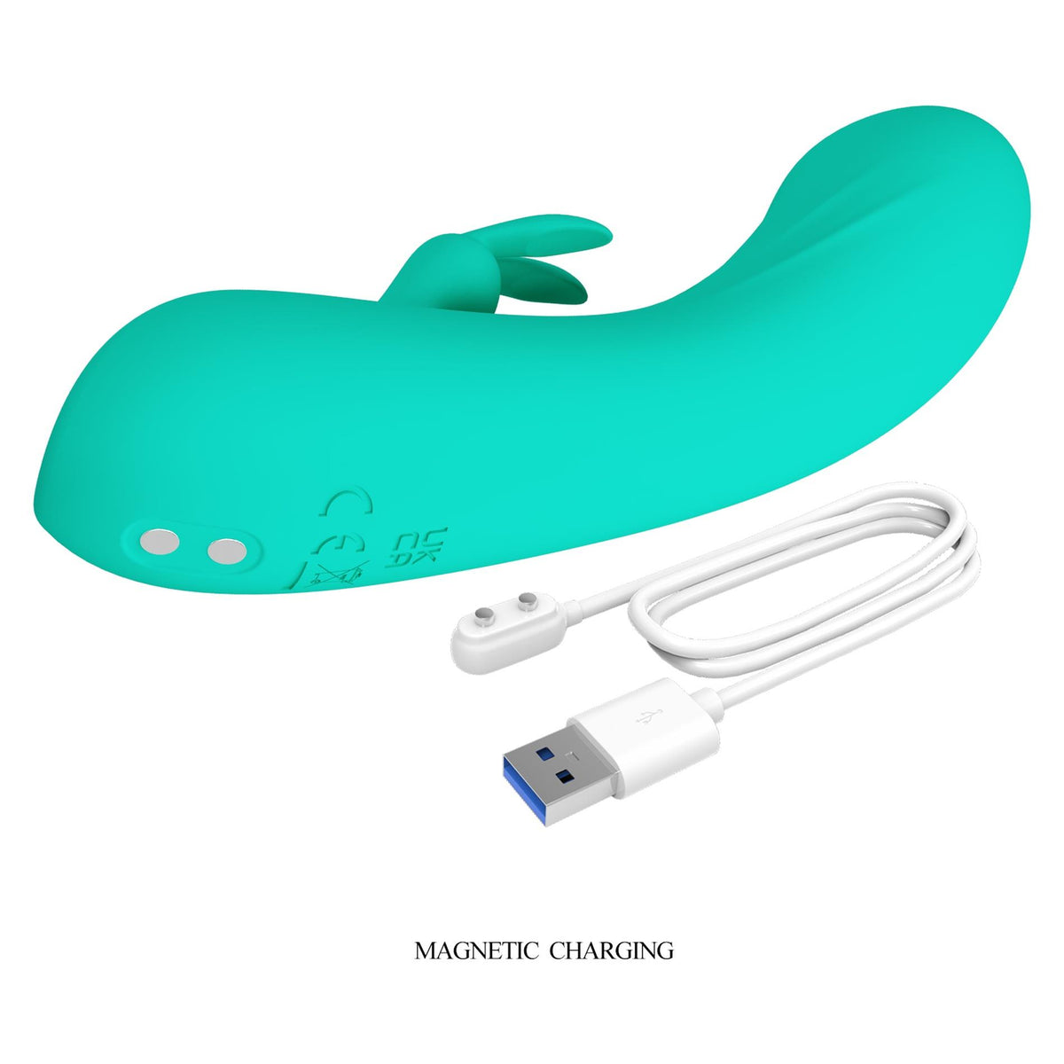 7-Wibrator króliczek Pretty Love DJ Stick 10 wibracji silikonowy USB-7