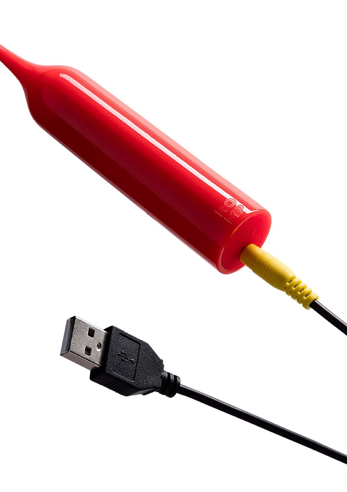 8-Wibrator ROMP Pop czerwony z wymiennymi końcówkami USB-8