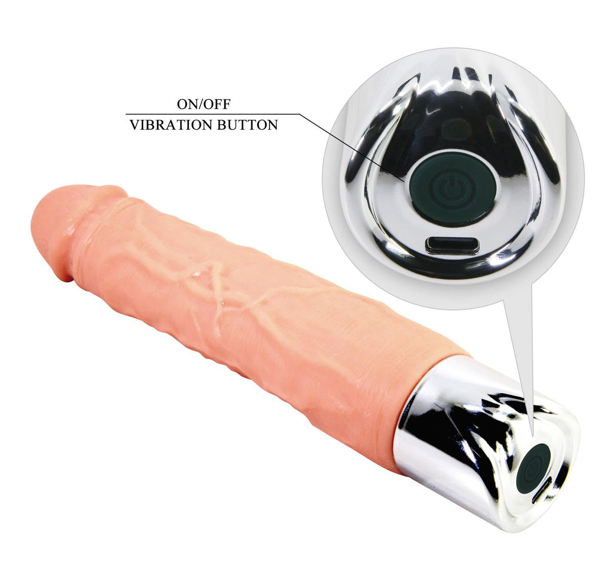 6-Wibrator realistyczny Pretty Love Osric Pro USB 22,3 cm-6