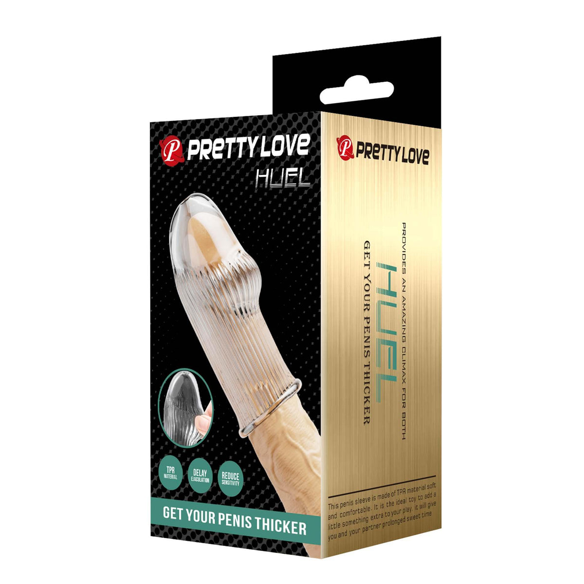 6-Przedłużka na penisa Pretty Love Huel transparentna-6