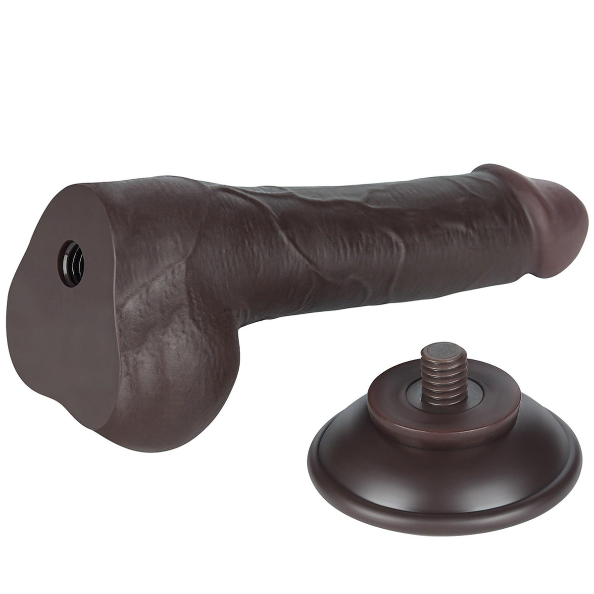 6-7.5'' Sliding Skin Dual Layer Dong Black-6