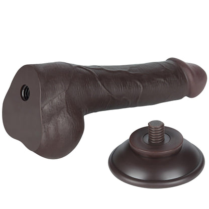6-7.5'' Sliding Skin Dual Layer Dong Black-6