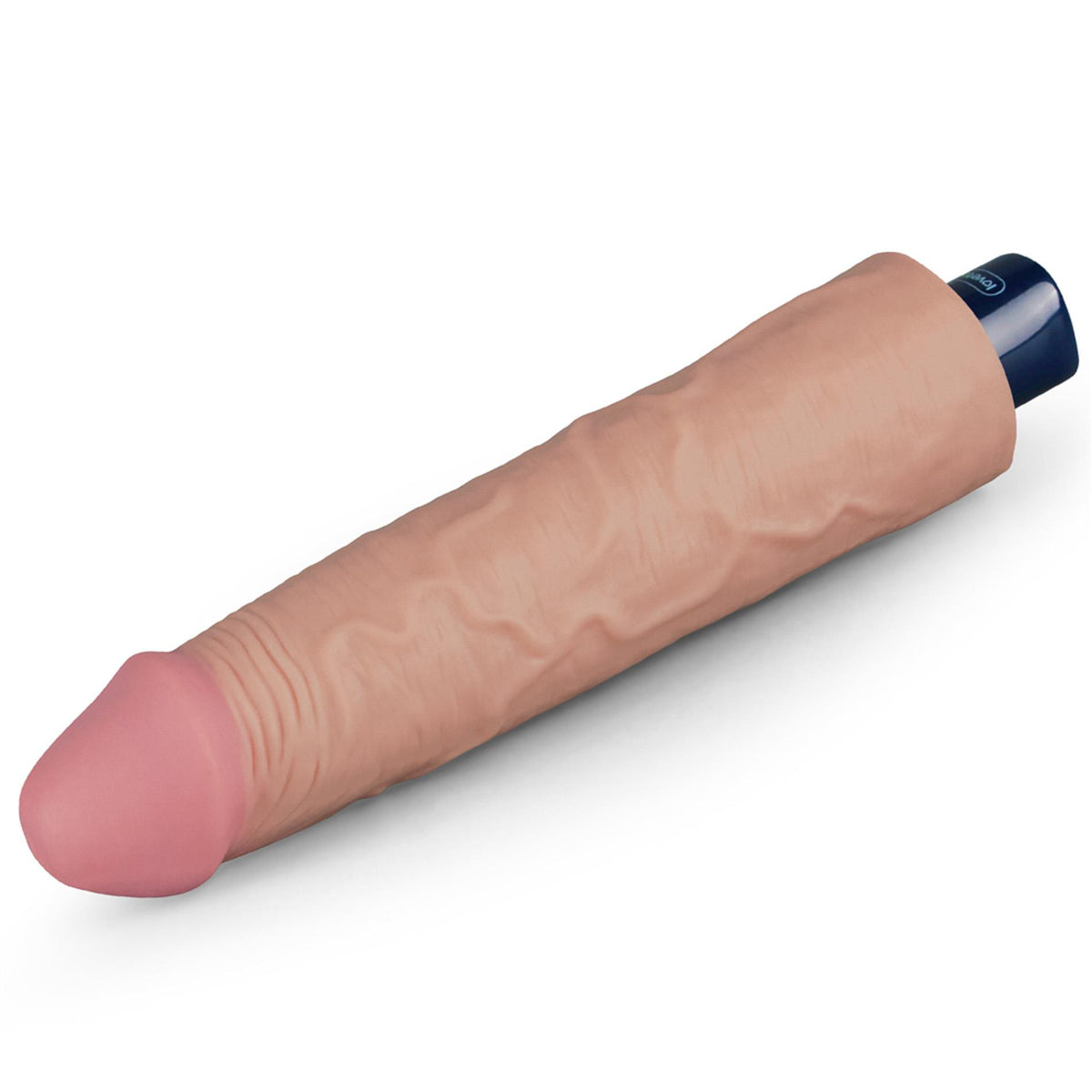 12-9.5" REAL SOFTEE Rechargeable TPE Vibrating Dildo(Flesh)-12