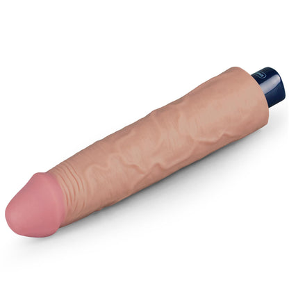 12-9.5" REAL SOFTEE Rechargeable TPE Vibrating Dildo(Flesh)-12
