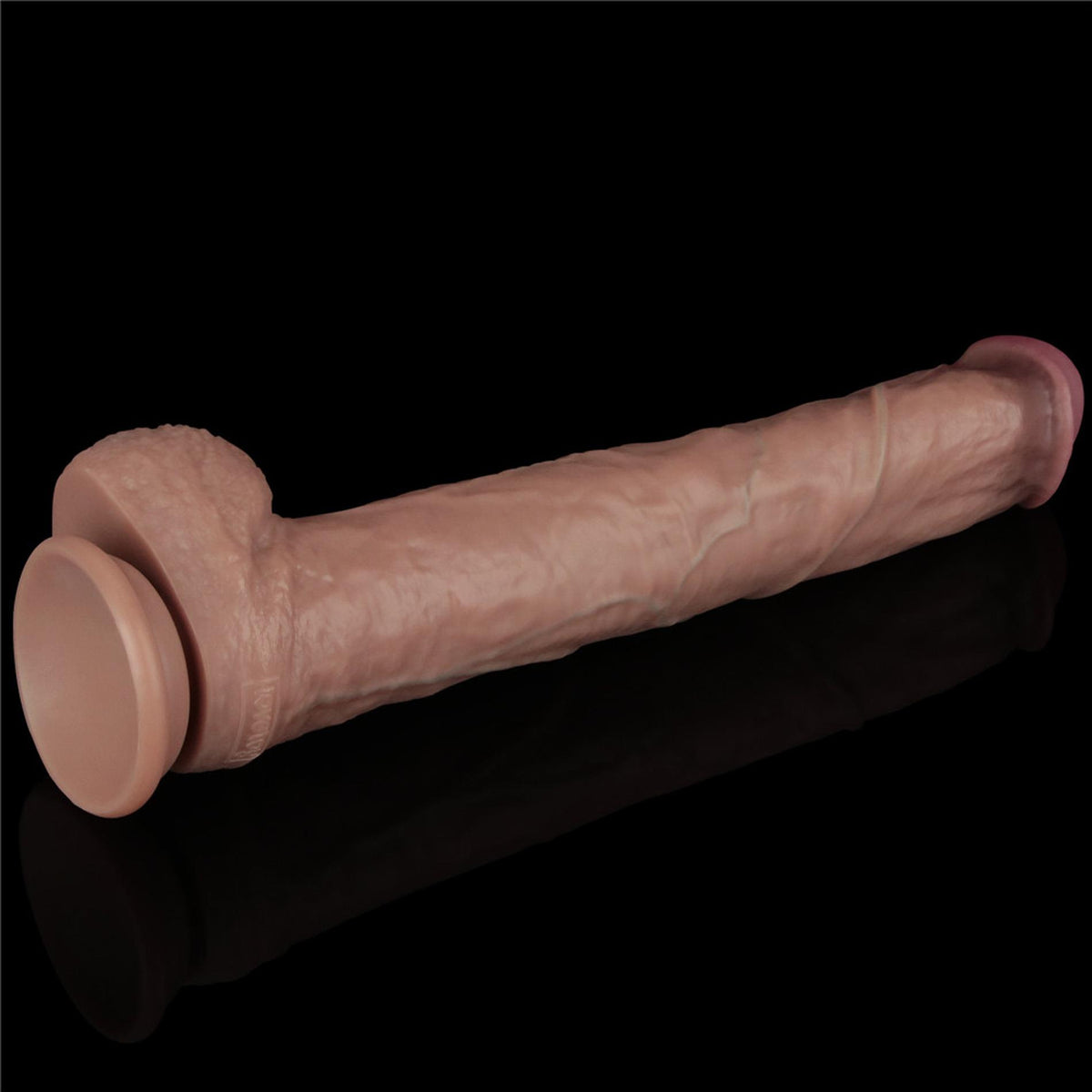 11-14.5'' Dual Layered Bendable Silicone Cock XXL(Flesh)-11