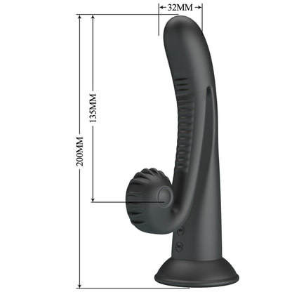 8-Wibrator króliczek Pretty Love Selma Snail Rabbit czarny USB 20 cm-8