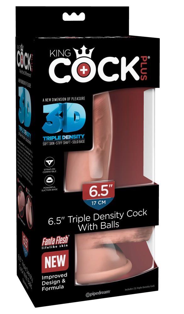 6-Dildo TPE King Cock Plus z jądrami 20,3 cm-6
