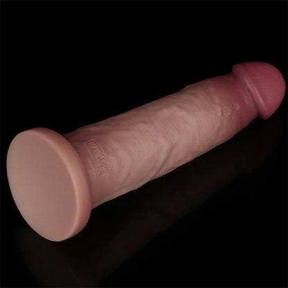 6-9'' Sliding Skin Pro II Dual Layer Silicone Dong-6