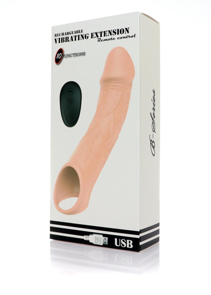 10-Wibrująca przedłużka silikonowa B-Series Magic USB 10 funkcji-10