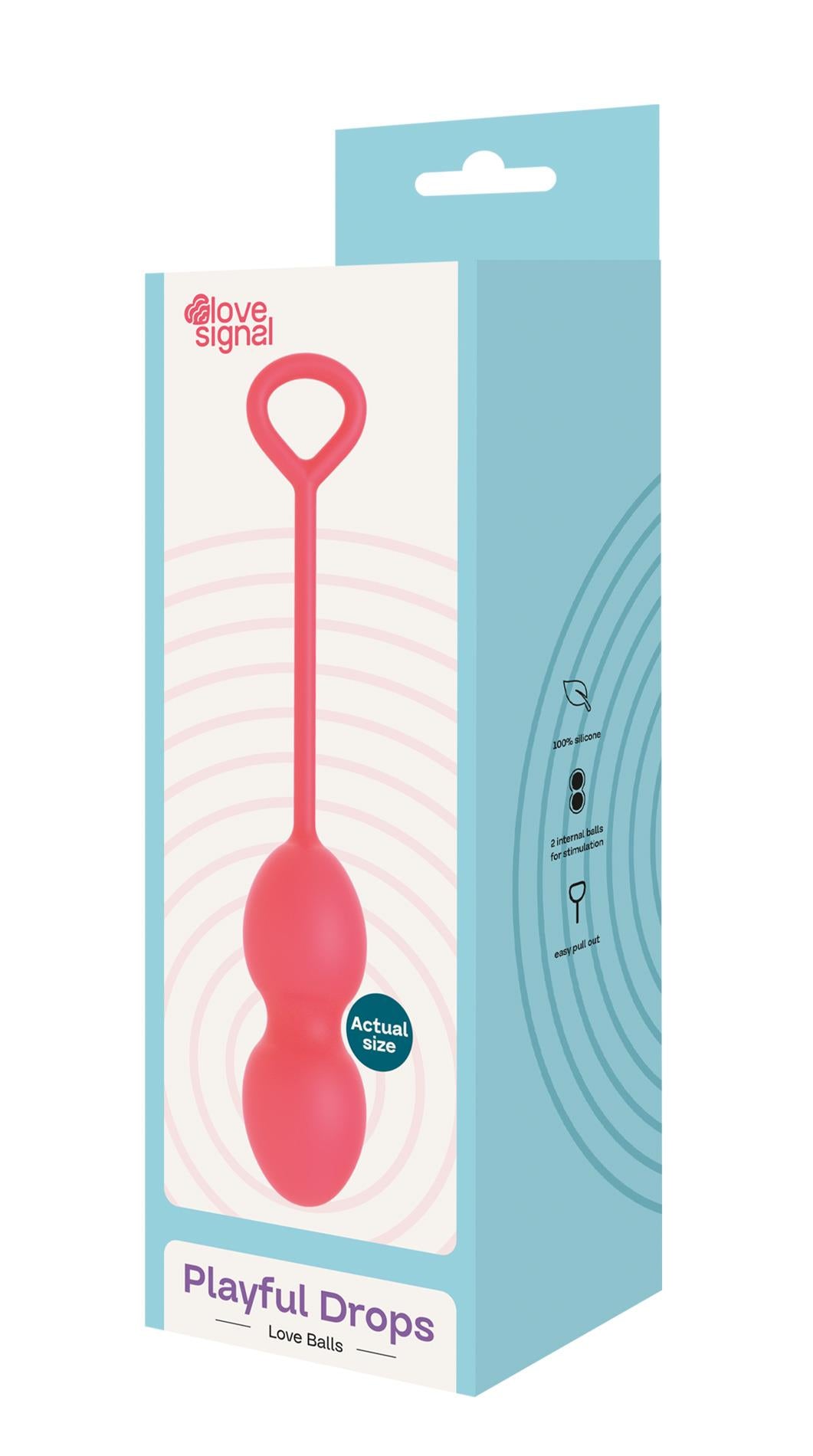 6-Kulki miłosne Playful Drops Dream Toys silikonowe 17,5 cm-6