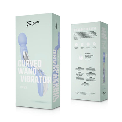 7-Wibrator wand zakrzywiony Teazers lawendowy USB-7