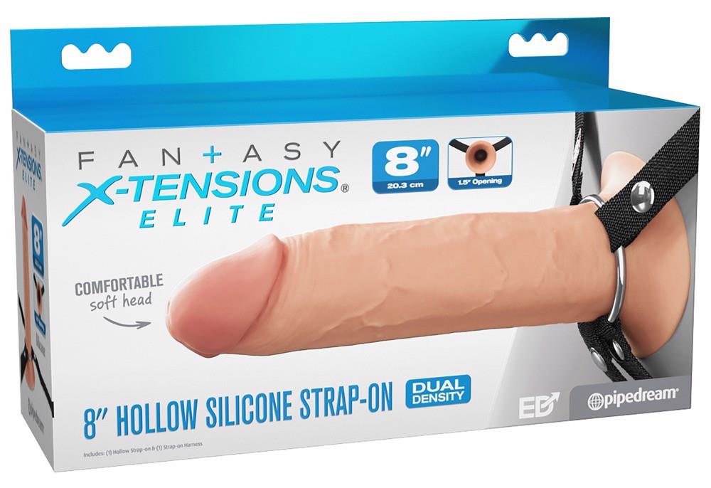 8-Strap on hollow silikonowy Fantasy X Tensions Elite 21,6 cm-8