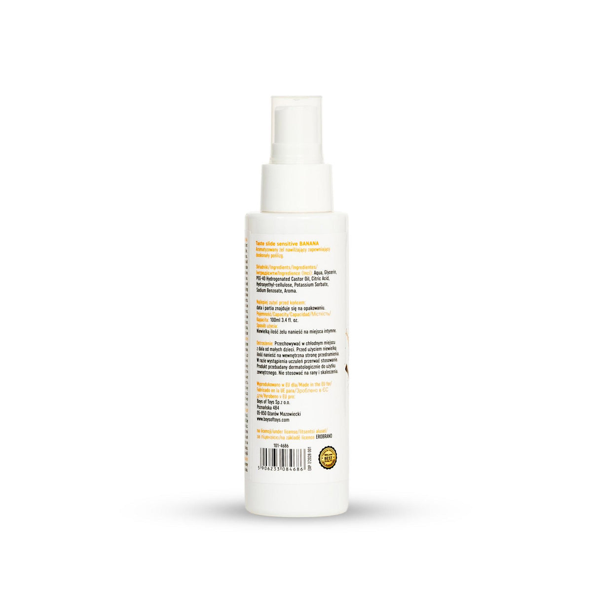 8-Żel intymny smakowy bananowy MyLove Taste Slide Sensitive 100 ml-8