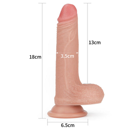 9-7'' Dual layered Platinum Silicone Cock-9