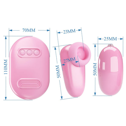 10-Wibrujące jajko Pretty Love Magic Box różowe 12 wibracji 7 stukania USB-10