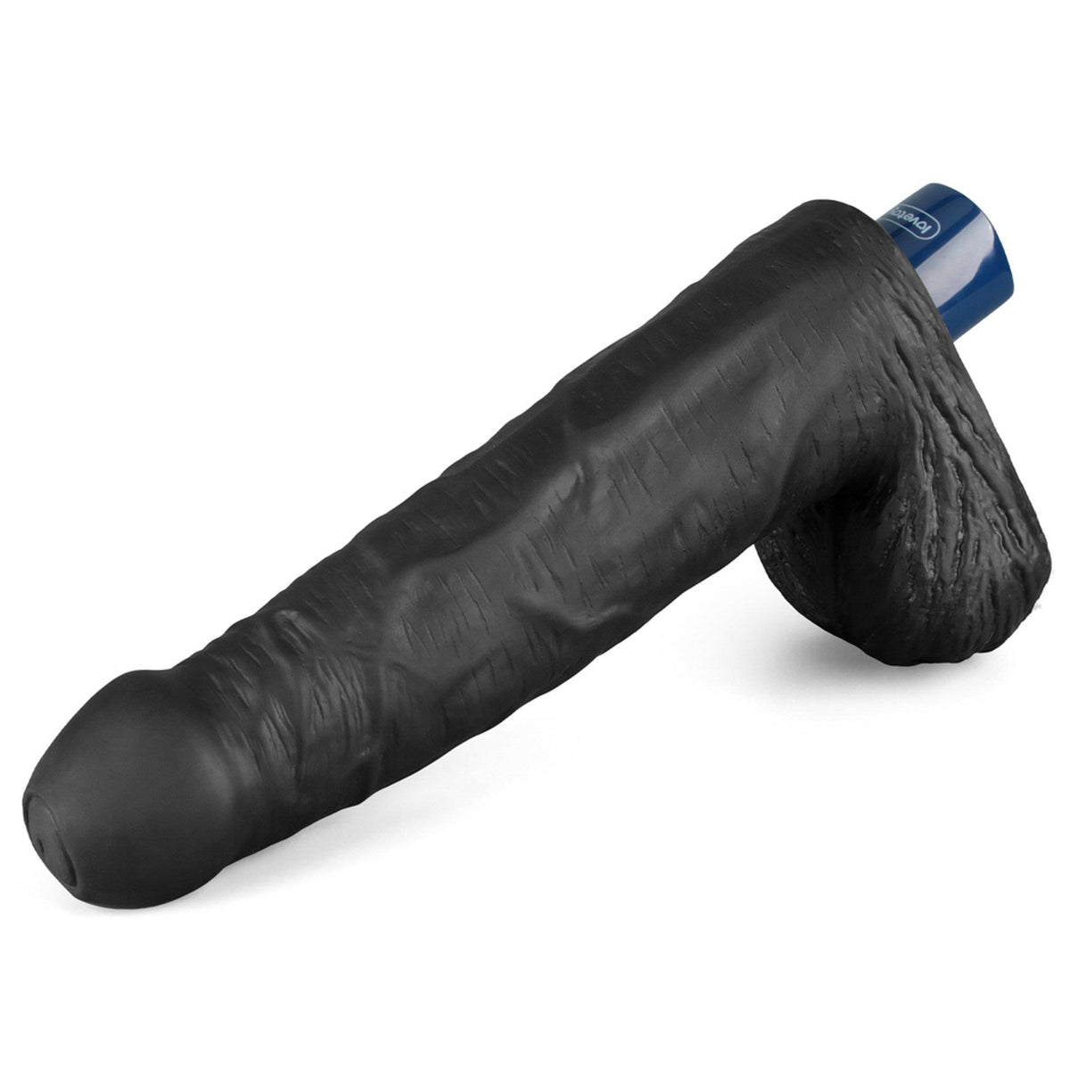 10-Realistyczne dildo wibrujące Lovetoy Real Softee czarne USB 23 cm-10