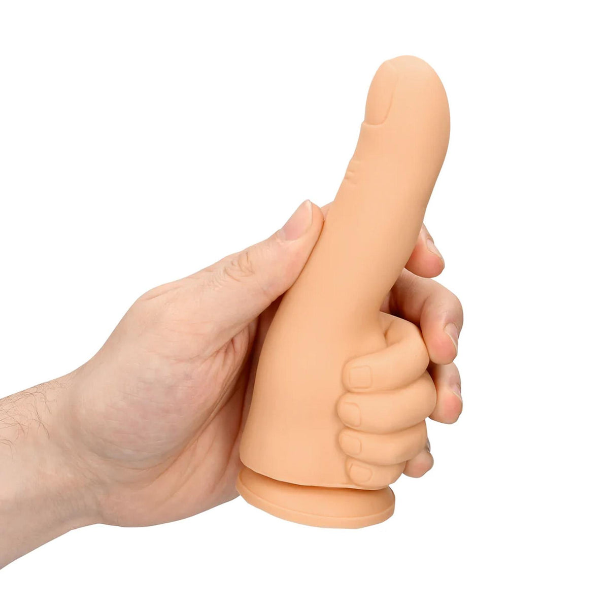 8-Dildo kciuk S Line cieliste silikonowe-8