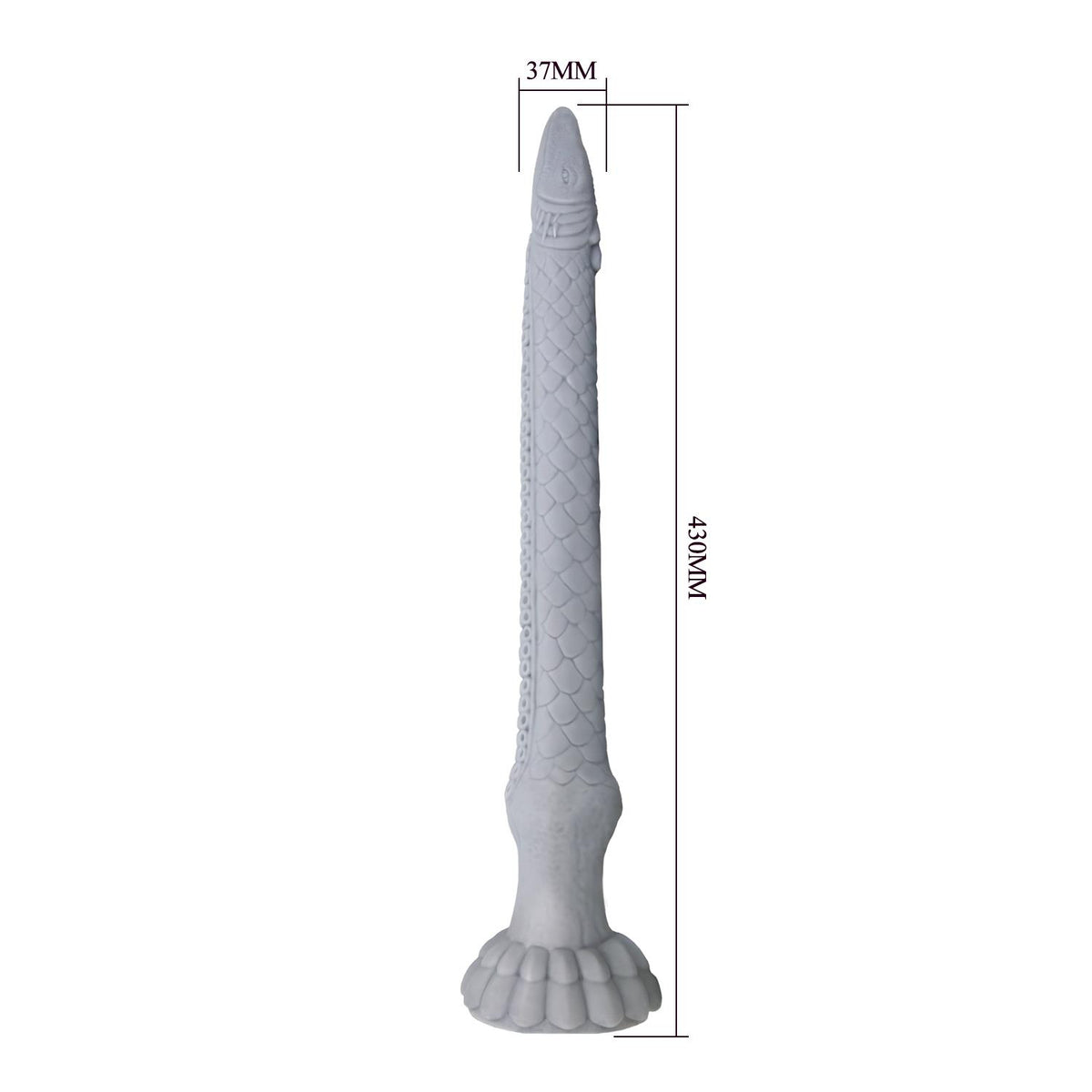 9-Dildo silikonowe pofalowane Basilisk Power Monsters 43 cm-9