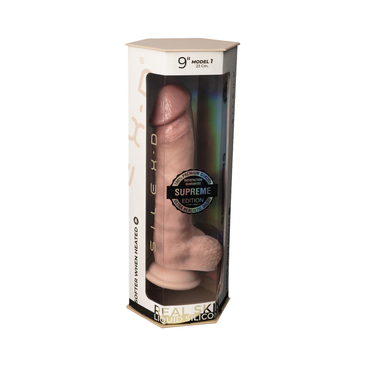 7-Dildo Silexd Premium Real Skin Model 1 cielisty 23 cm-7