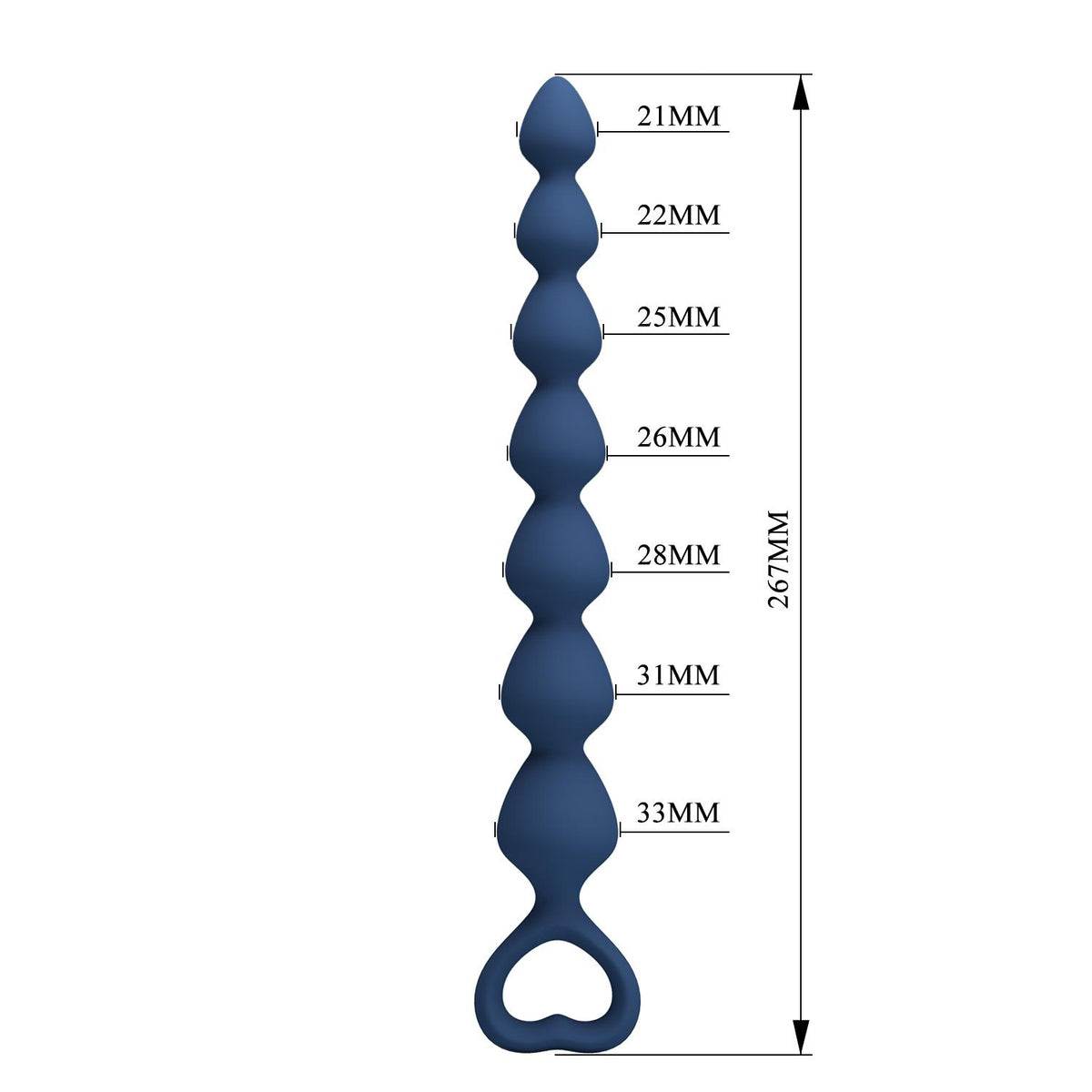 9-Koraliki analne silikonowe Mr. Play duże wodoodporne 27 cm-9
