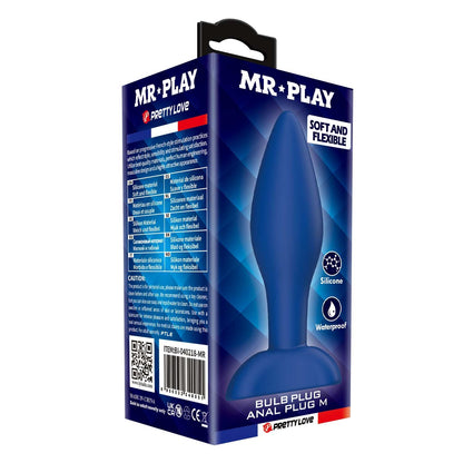 7-Korek analny silikonowy Mr. Play Bulb M wodoodporny-7