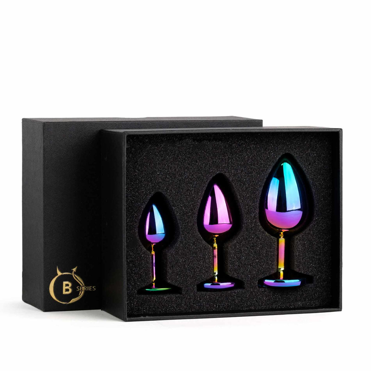 8-Zestaw korków analnych ze stali nierdzewnej multicolor B Series HeavyFun-8