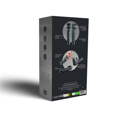 7-Masturbator wibrujący Man.wand EVO szary 20 cm USB-7