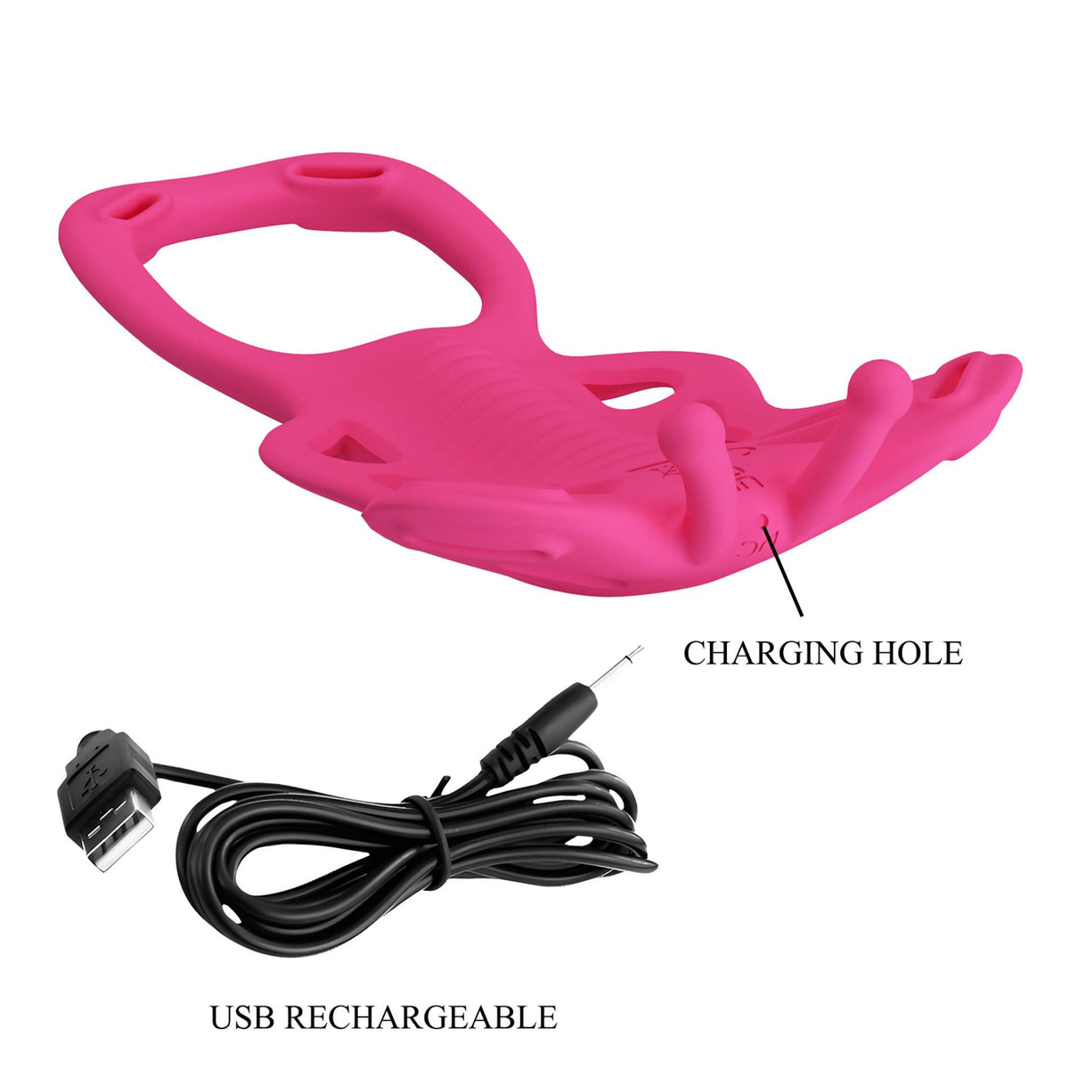 8-Stymulator łechtaczki Pretty Love Aethon silikonowy z aplikacją USB 15,5 cm-8