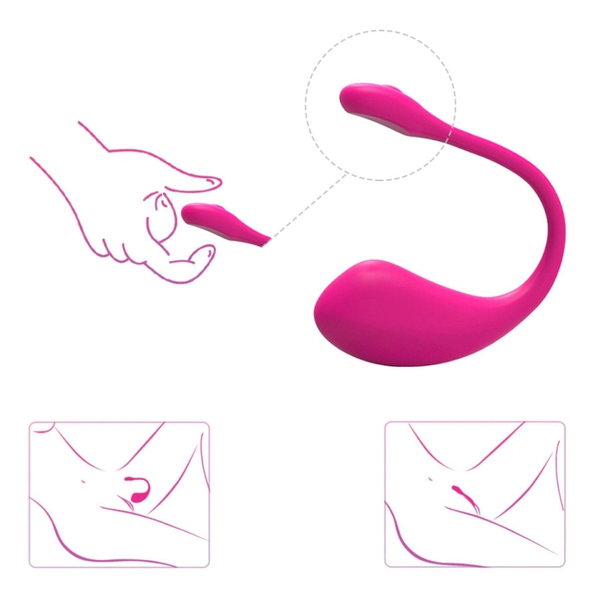 6-Wibrator Lovense Lush 2 sterowany aplikacją Bluetooth USB-6