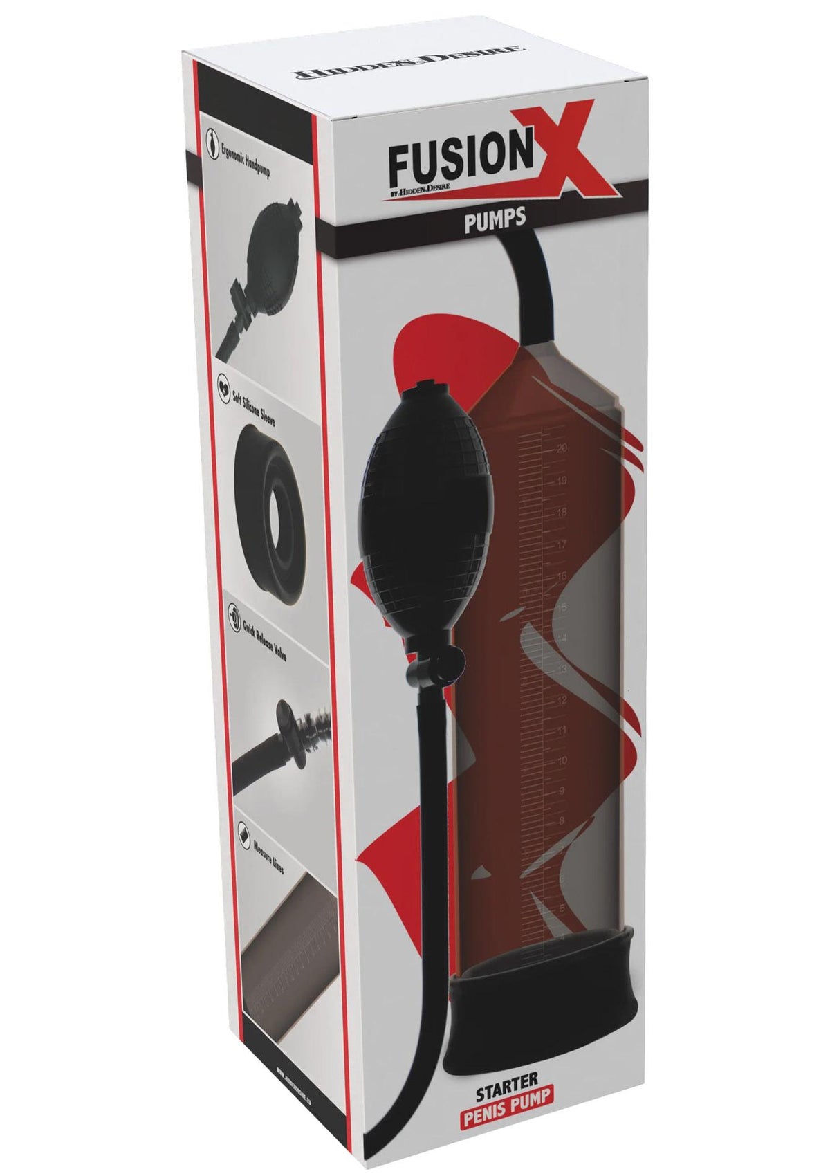 6-Pompka do penisa Starter Hidden Desire czarna 20 cm-6