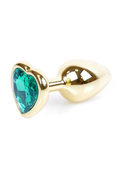 6-MyLove Toys - Jewellery Gold  Heart PLUG- Green-6