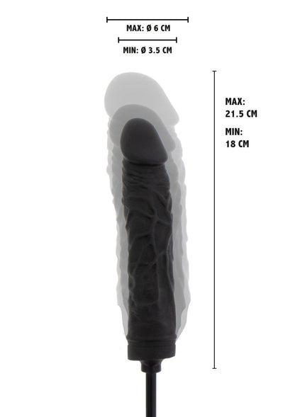 6-Dildo analne nadmuchiwane Hidden Desire silikonowe 21 cm-6