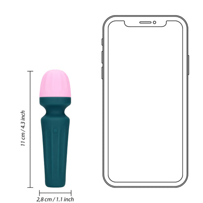 11-Mini wibrator wand Loveline silikonowy 7 funkcji-11
