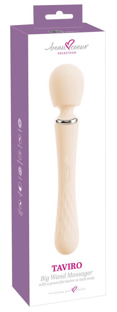 7-Masażer wand Taviro beau coeur silikonowy USB 31 cm-7