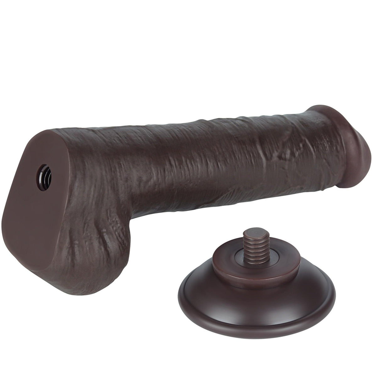 8-8'' Sliding Skin Dual Layer Dong Black-8