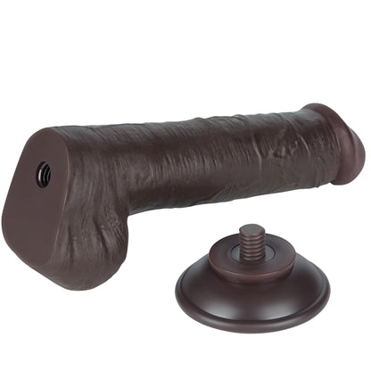 8-8'' Sliding Skin Dual Layer Dong Black-8