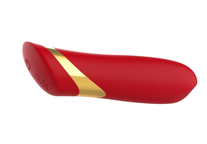 8-Wibrator szminkowy silikonowy czerwony B Series Cute USB 10 cm-8