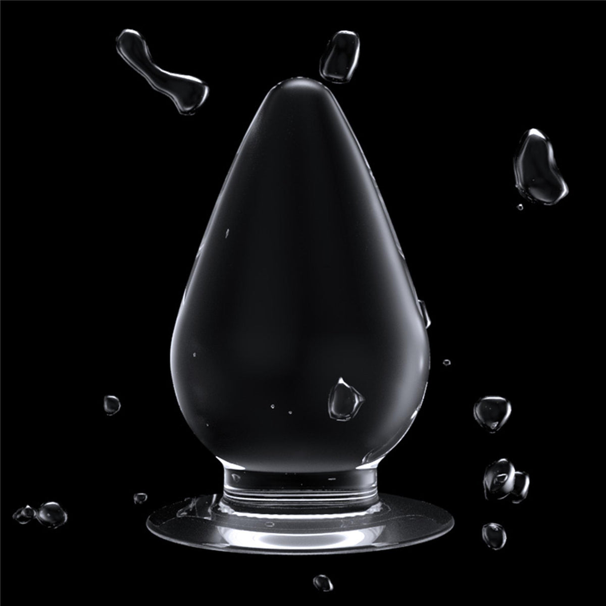 8-Flawless Clear Anal Plug 4.5''-8