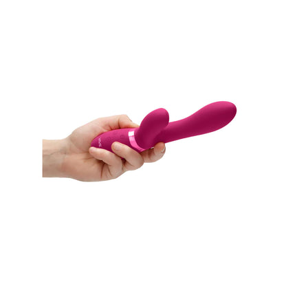 9-Wibrator króliczek silikonowy Vive Kyra różowy USB 21 cm-9