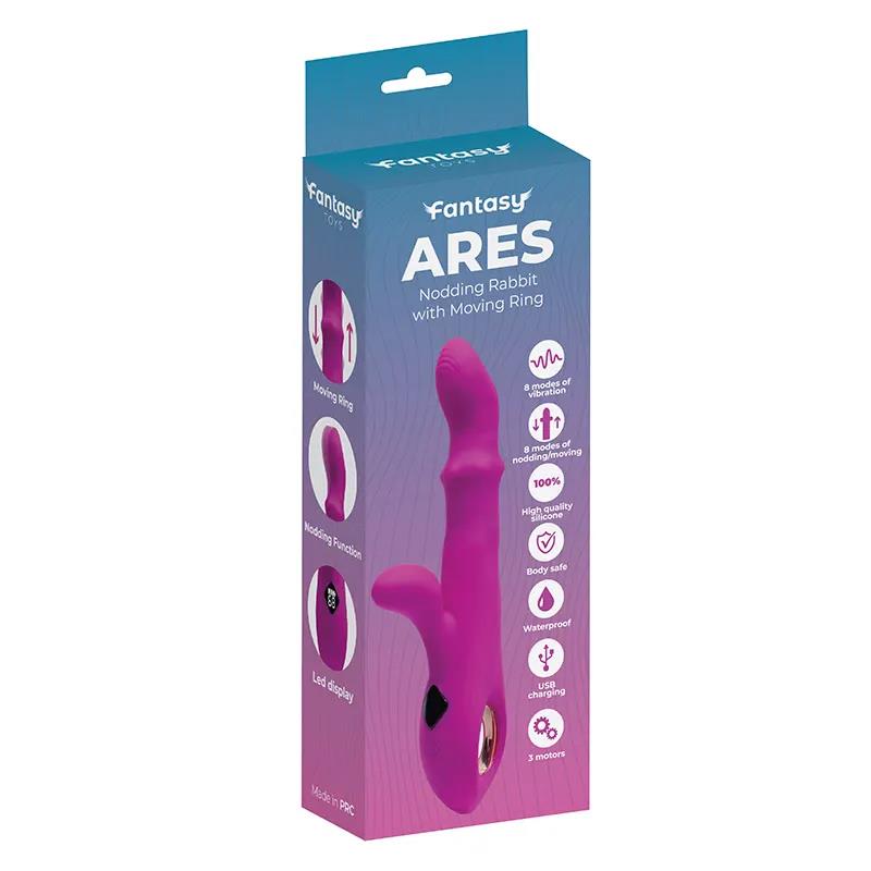 7-Wibrator posuwisty punktu G Ares Fantasy silikonowy USB 23 cm-7