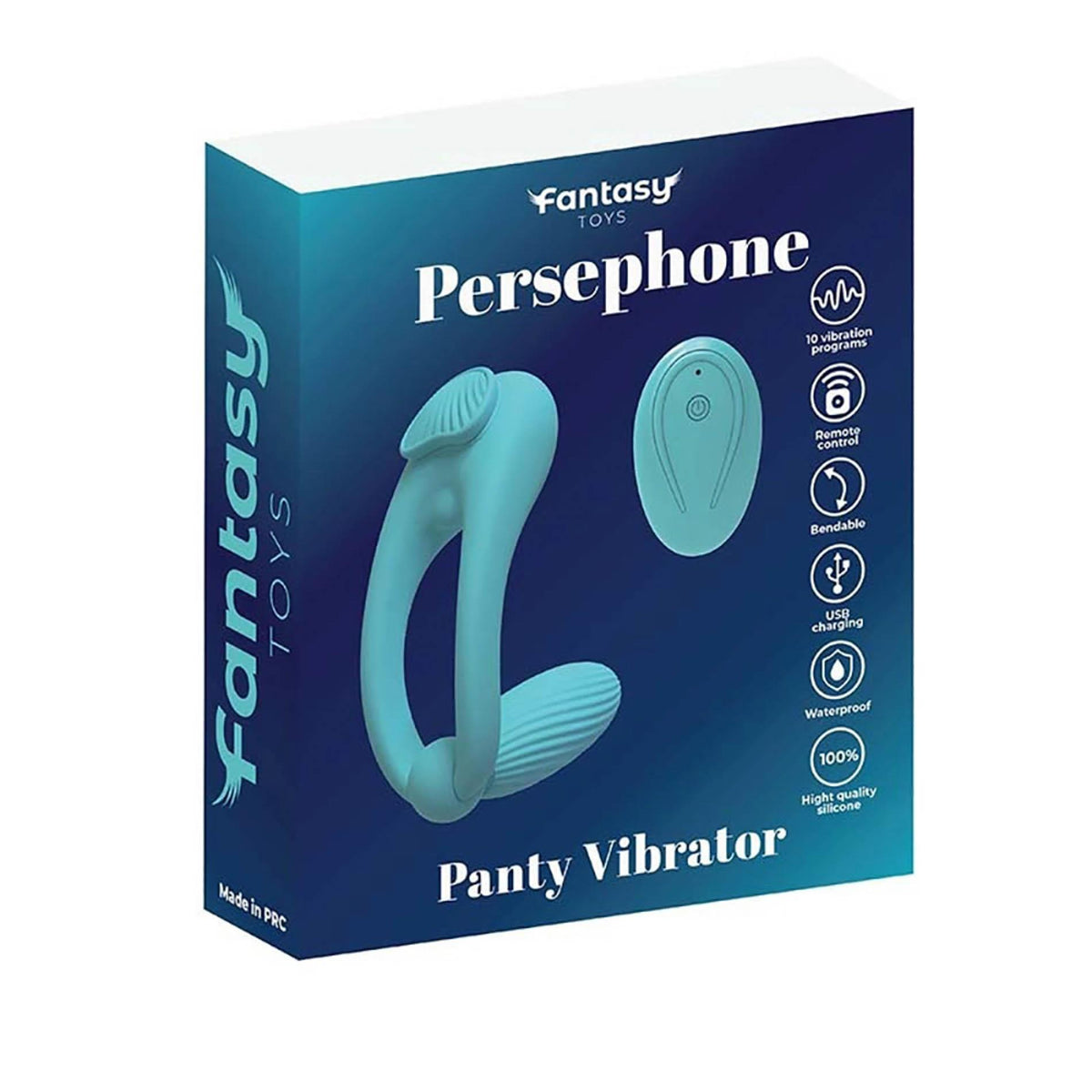6-Wibrator do majtek Persephone silikonowy z pilotem Fantasy USB-6