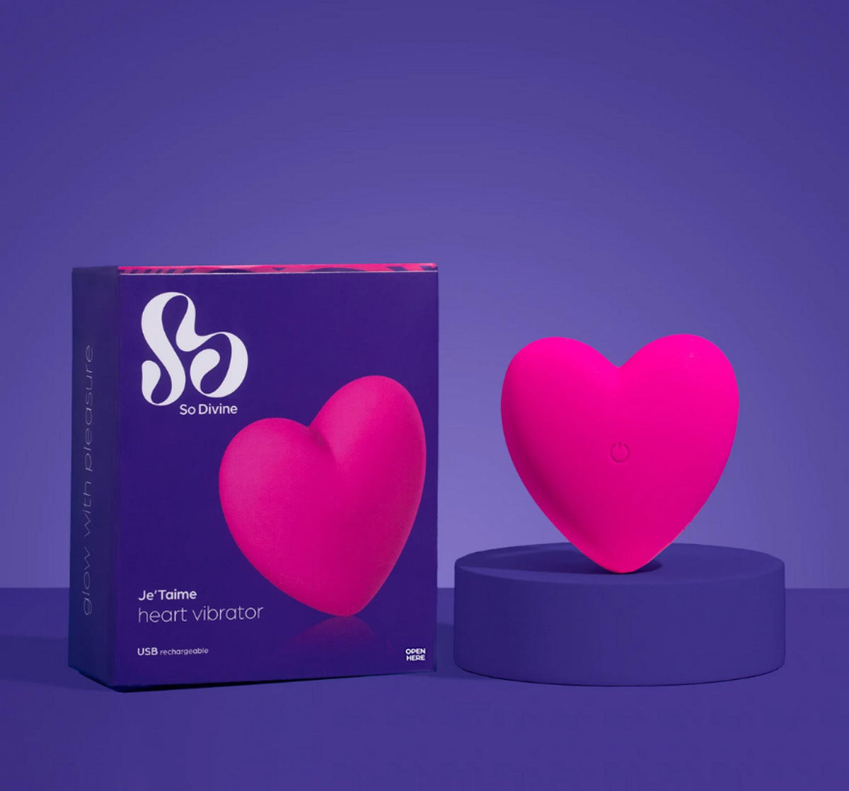 6-Mini wibrator sercowy Je t'aime So Divine różowy USB-6