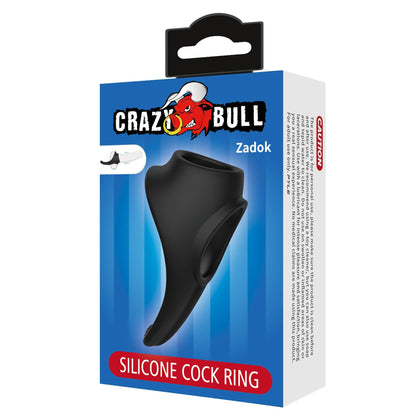 7-Pierścień erekcyjny silikonowy z rozciągaczem na jądra Crazy Bull Zadok-7