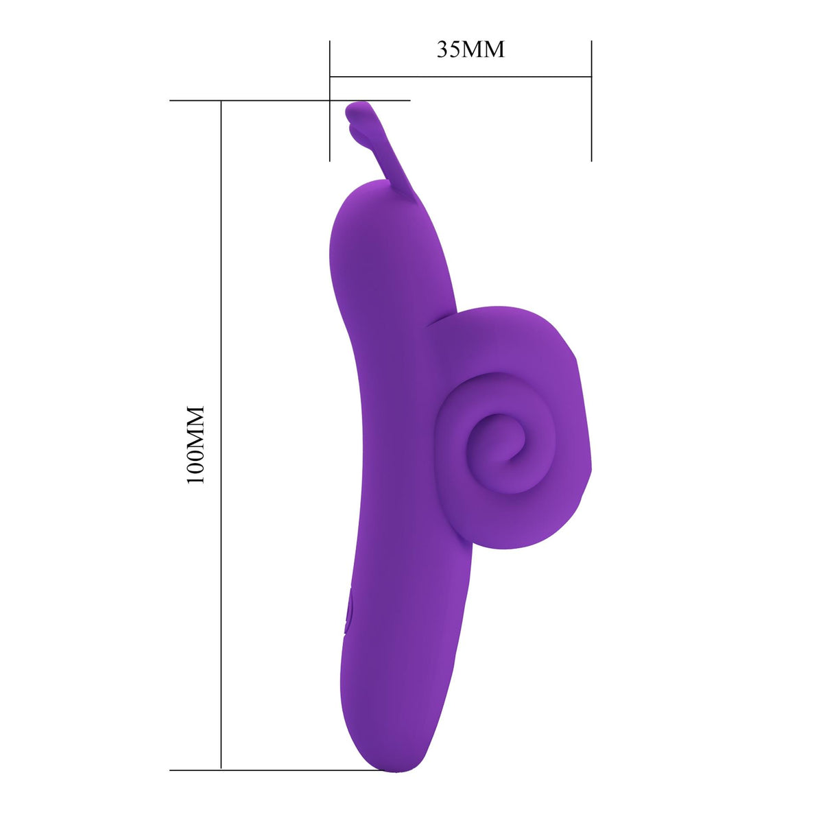 9-Wibrator na palec silikonowy Pretty Love Snail USB 10 funkcji-9